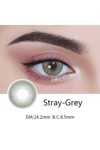 Mrs H عدسات لاصقة ملونة 14.2 مم رمادية فاتحة