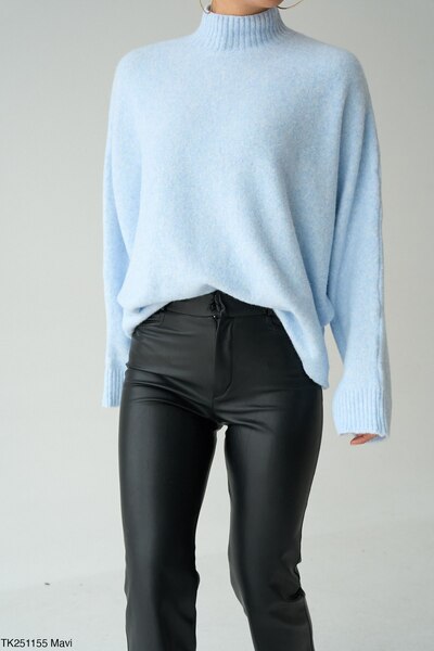 ossons Soft Textured Batwing Sleeve Sweater