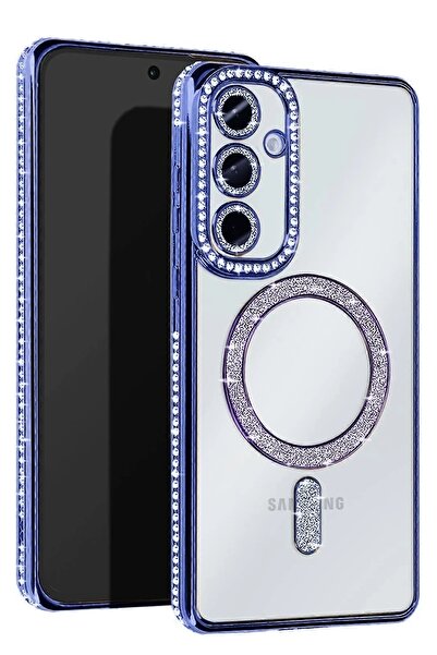 VINTESSY حافظة مغناطيسية متوافقة مع سامسونج جالاكسي A35 5G - أزرق - (5796) - ufukaal3121-8014