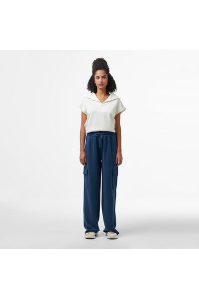 Lacoste Kadın Relaxed Fit Koyu Mavi Eşofman Altı