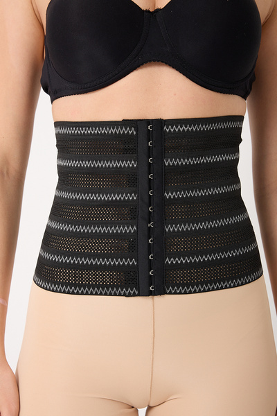 BelFit Desenli Hava Alabilen Beli Toparlayan Sıkılaştıran Lateks Korse