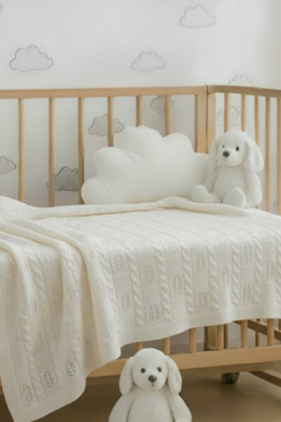 Gubo Hair Braided Knitwear Baby Blanket