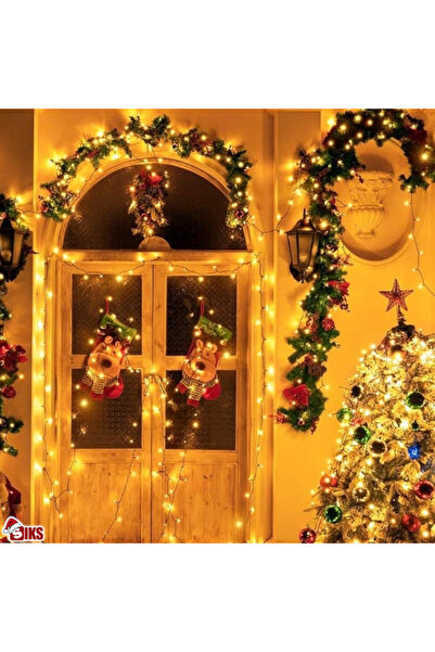 SIKS Linear Christmas Tree Installation, 400 Led, 32 m, Warm White Light, 8 Light Effects