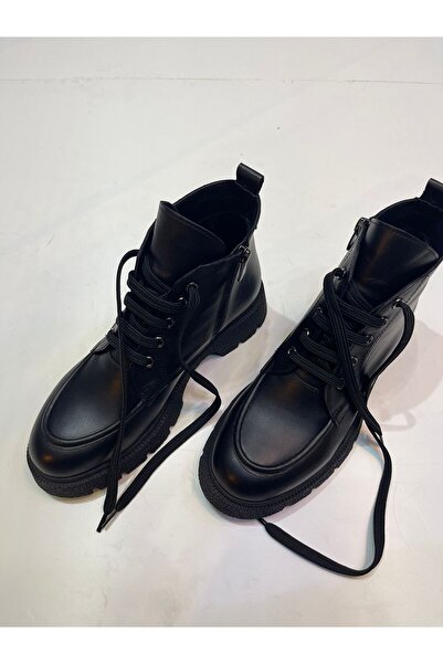 StilloShoe Maskülen Kısa Hakiki Deri Postal