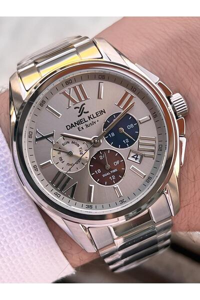 Daniel Klein Men's Wristwatch 30 Meters Water Resistant Steel Band + Vs.Blkt.0664