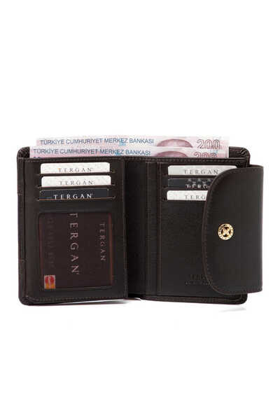 Tergan Brown Genuine Leather Women's Wallet - S1Cb00005714-A87