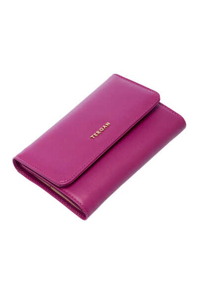 Tergan Fuchsia Genuine Leather Women's Wallet - S1Cb00005730-J7E
