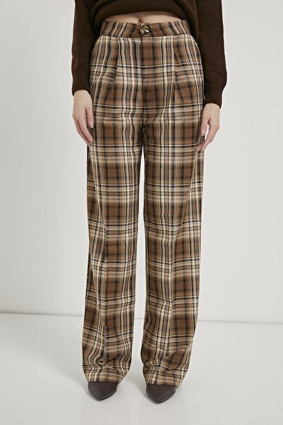 Arma Life Armalife 0421 Plaid Palazzo Premium Women's Pants