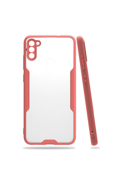 Najmaddin حافظة سامسونج جالاكسي A11 سيليكون بلاتينيوم - وردي