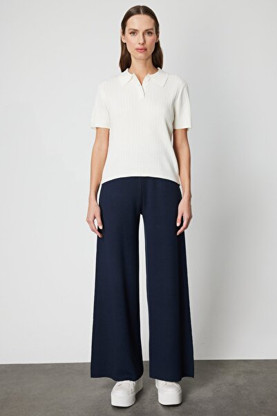 ON Braided Short Sleeve Knitwear Sweater