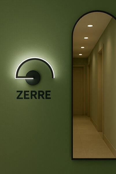 ZERRE Shop NORD Mimari Modern Ledli Aplik Beyaz LED (PİLLİ DEĞİLDİR)
