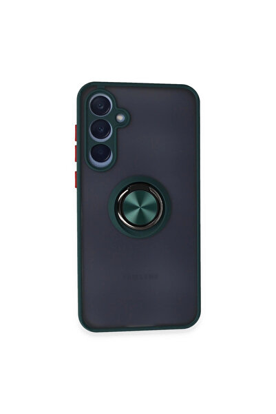 magicool غطاء سيليكون لهاتف سامسونج جالاكسي A15 4G مع حلقة مونتريال - أخضر