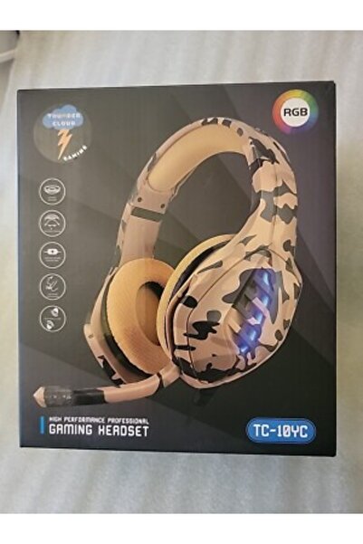 yuba Thunder Cloud Professional Gaming Headset TC-10YC Mic PC XBOX PS RGB
