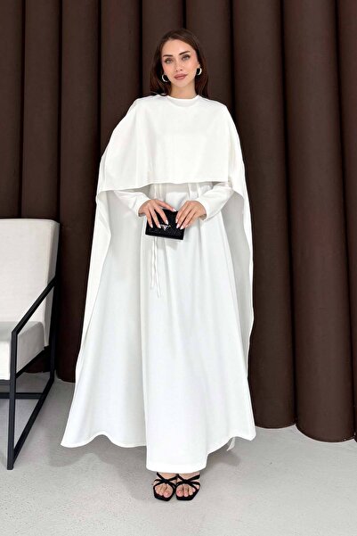 Melike Tatar Cape Dress 3-3392