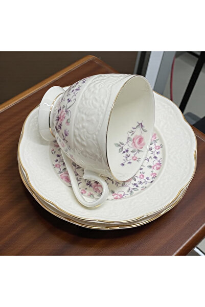 JOVY Vintage Elegance Porcelain Service, 2 Cups and Saucers, ROMANCE