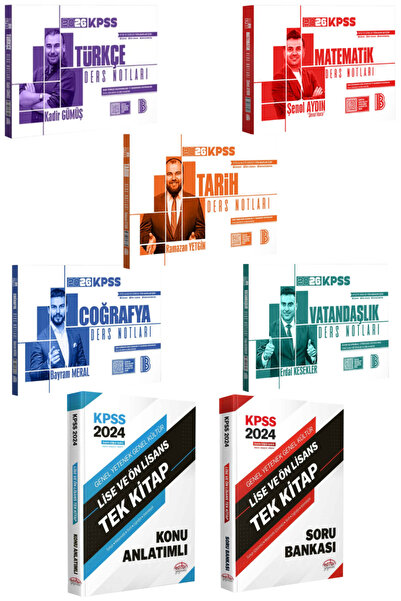 Editör Yayınevi Benim Hocam 2026 KPSS Ders Notları Seti+ Editör KPSS Tek Kita...