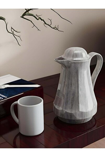 REFAN Dallah with Elegant Gray Wood Design – 1 L