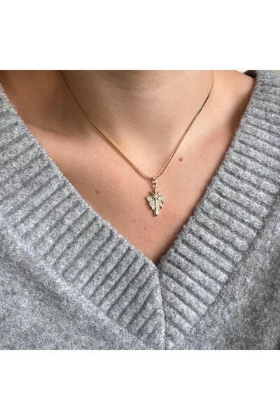 Alice İsstanbul Steel Italian Chain Stone Design Necklace