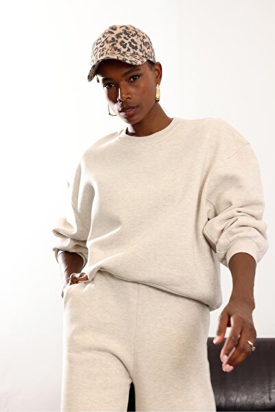 5in1Canpolat Μπεζ Βασικό Σετ Φόρμας 580524