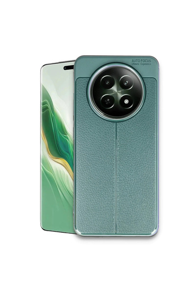 magicool Realme 12 5g Kılıf Auto Focus Kapak - Koyu Yeşil
