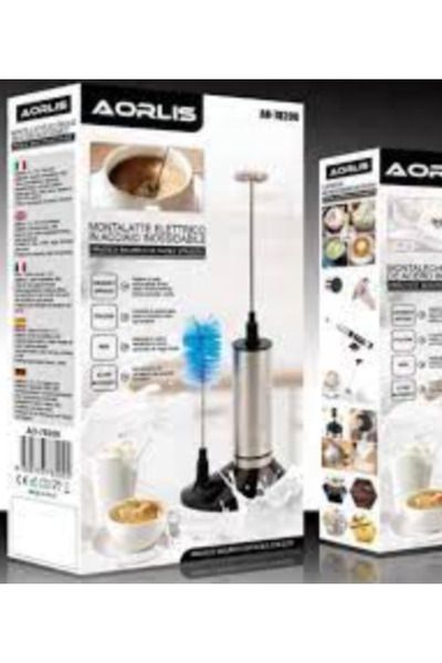 Mihai Electric milk mixer and glass washing brush AO 78200