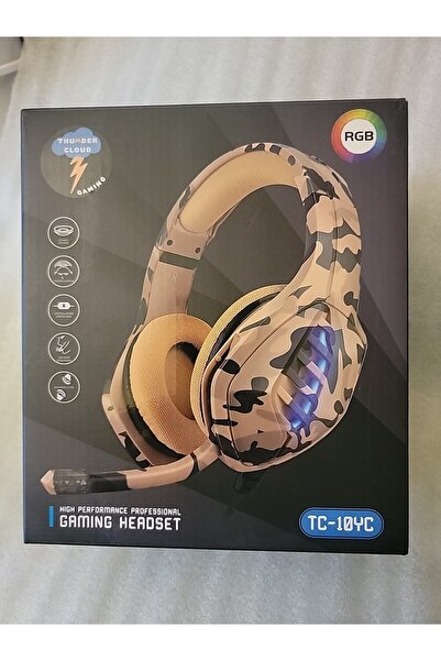 yuba Thunder Cloud Professional Gaming Headset TC-10YC Mic PC XBOX PS RGB