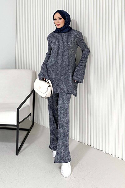 Melike Tatar Glitter Knitwear Set 3-1535