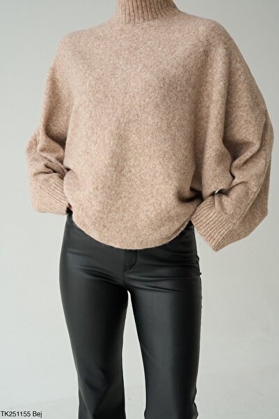 ossons Soft Textured Batwing Sleeve Sweater