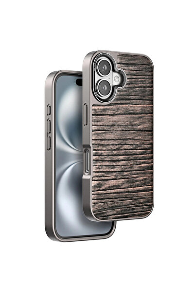 Najmaddin غطاء فينكو آيفون 16 ويف - بني