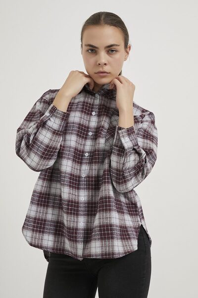 Arma Life Armalife 6007 plaid patterned women's shirt