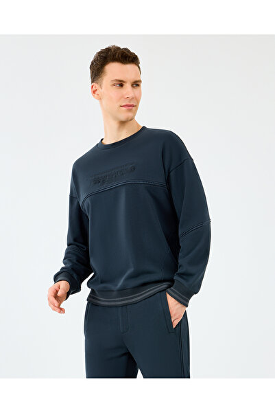 SKECHERS M crewneck sweatshirt men's black sweatshirt s2520229-3817