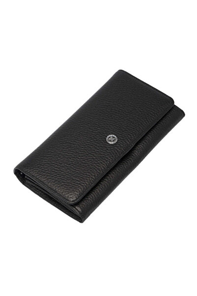 Tergan Black Genuine Leather Women's Wallet - S1Cb00005818-A41