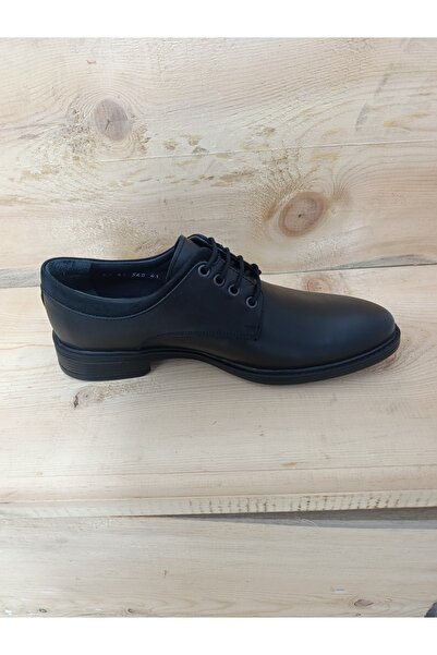 LİCCAS Men's Winter Shoes Genuine Leather Rubber Sole Lace-Up Anti-Slip and Water Resistant