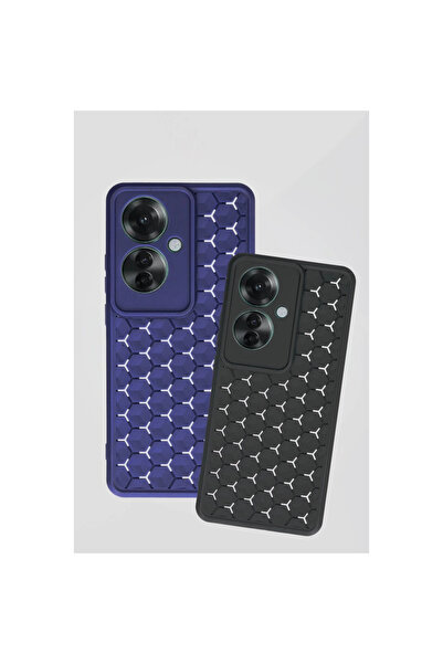 Mepura Newface oppo reno 11f case honeycomb silicone cover - black