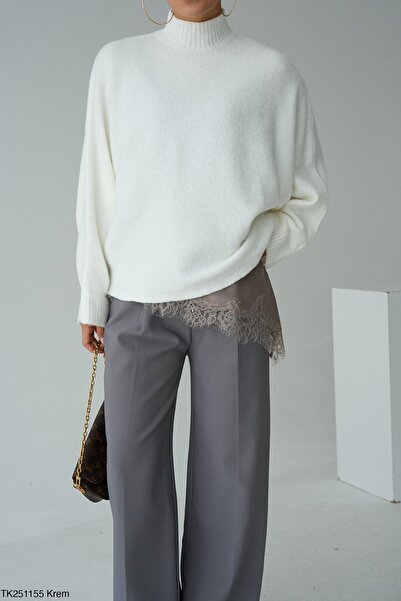 ossons Soft Textured Batwing Sleeve Sweater