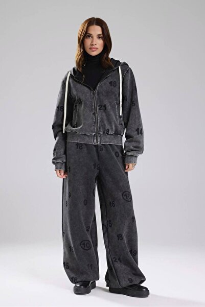 tw3 Set de trening pentru femei, lavabil, cu design cu incrustații laser