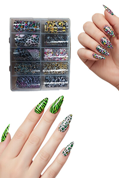 xolo Tırnak Folyo Transfer Protez Takma Tırnak Kalıcı Trend Seriler Süsleme