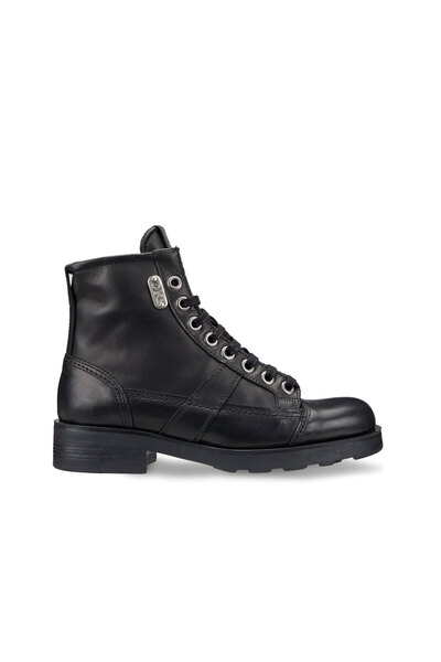 Oxs Kadın / Kız Bot OXW002400 FRANK 0024 MID D LEATHER Black