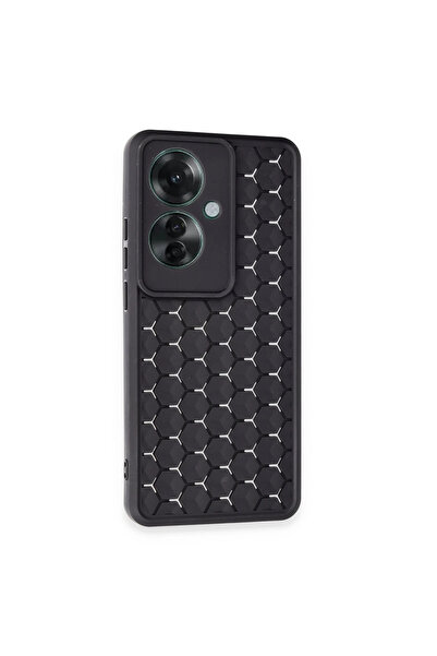 Mepura Newface oppo reno 11f case honeycomb silicone cover - black