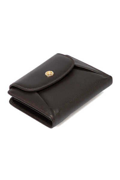 Tergan Brown Genuine Leather Women's Wallet - S1Cb00005714-A87