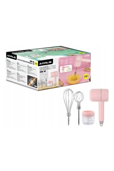 Mihai 3 in 1 Cordless Portable Electric Hand Mixer AO-78163