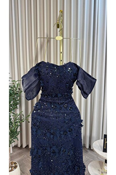 NALA FASHION ✨ Luxurious dark navy blue evening dress