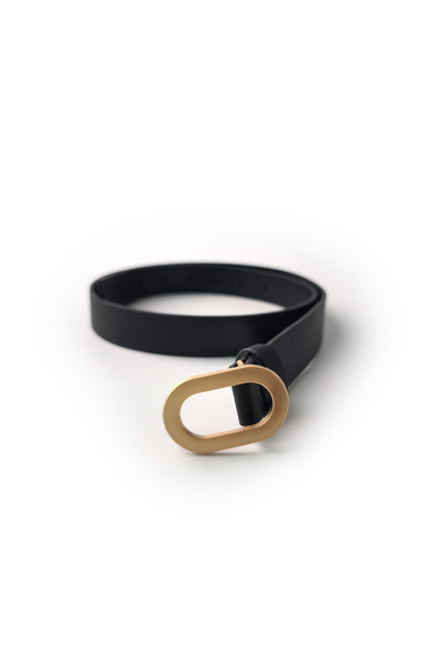 Ecrou Oval Buckle Belt Black