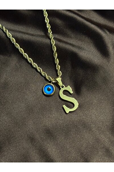 lotusbybuket Vip Steel Twist Rope Model Chain S Letter Necklace