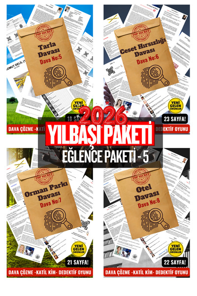 GameBulance New Year Special Entertainment Game Pack, Detective Game, Box Game, Murder Investigation, New Year Special Package-5