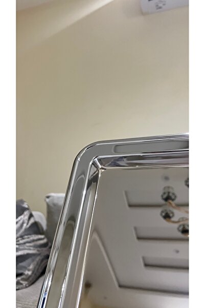 Palaces Single serving trays, 3 sizes, silver chrome