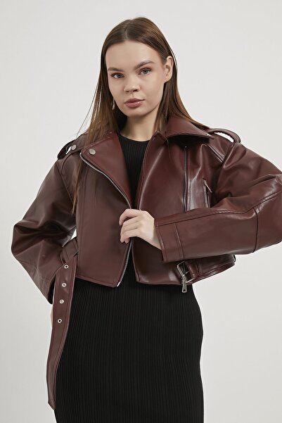 Arma Life Armalife 1020 Synthetic Leather Biker Women's Coat