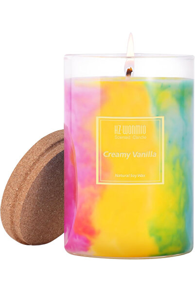 OEM Lumânare parfumată cu coacăze negre și vanilie, din ceară de soia, 425 gr