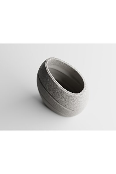 Homentum Clerio | Decorative vase with sculptural design and diagonal cuts – modern style