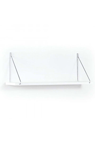 Artenova Palmer wall shelf, Pal/metal, Chrome/white